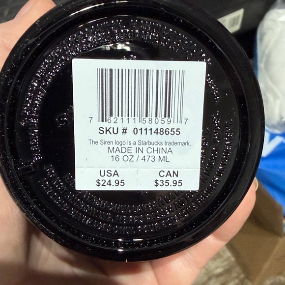 Starbucks Matte Black Ribbed Reusable Tumbler with Straw - Picture 2 of 2